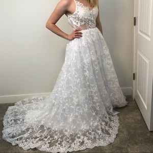 White wedding dress
